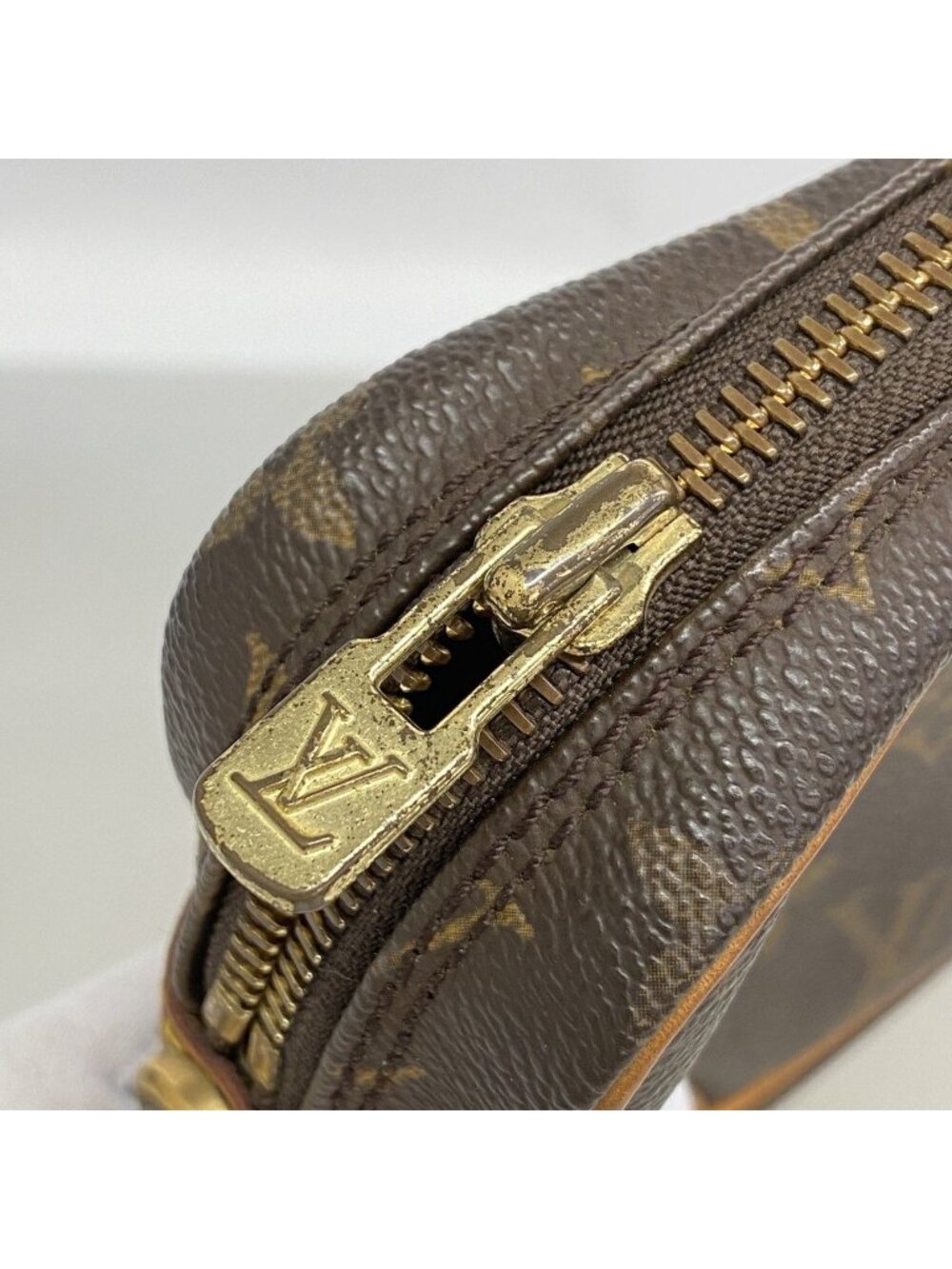Louis Vuitton Clutch Monogram Marly Dragonne PM Brown - Picture 9 of 10